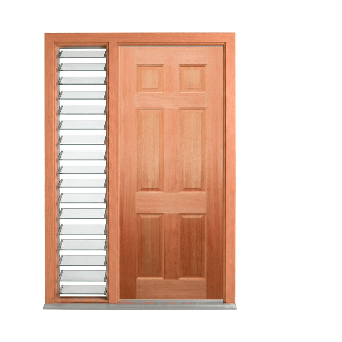 Six-Panel Timber Door 2040mm – Supplied & Installed
