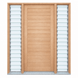 Solid Horizontal Plank Pre hung option 2040/2340 - Just Doors QLD