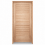 Solid Horizontal Plank Pre hung option 2040/2340 - Just Doors QLD