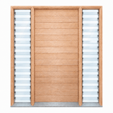 Solid Horizontal Plank - Pre hung option 2040/2340 - Just Doors QLD