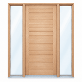 Solid Horizontal Plank Pre hung option 2040/2340 - Just Doors QLD