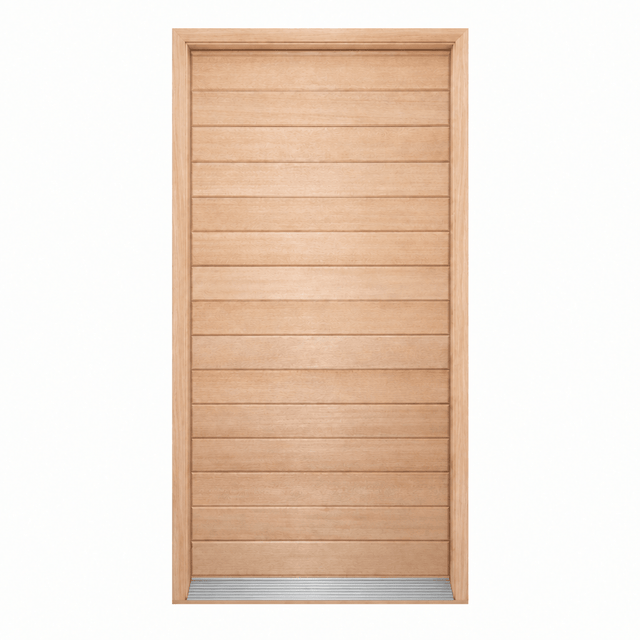 Solid Horizontal Plank - Pre hung option 2040/2340 - Just Doors QLD