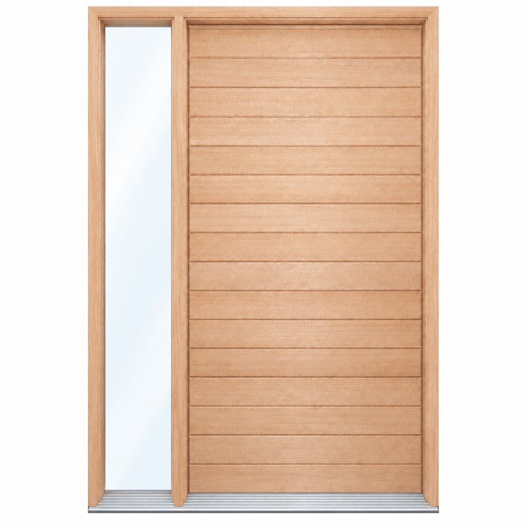 Solid Horizontal Plank - Pre hung option 2040/2340 - Just Doors QLD