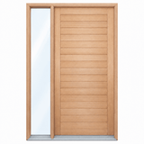 Solid Horizontal Plank Pre hung option 2040/2340 - Just Doors QLD