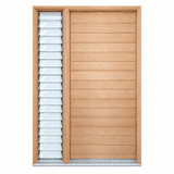 Solid Horizontal Plank - Pre hung option 2040/2340 - Just Doors QLD