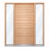 Solid Horizontal Plank - Pre hung option 2040/2340 - Just Doors QLD
