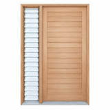 Solid Horizontal Plank Pre hung option 2040/2340 - Just Doors QLD