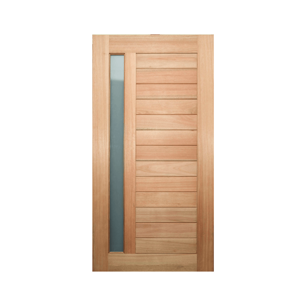Solid Meranti Horizontal Glazed Door – Supply Only