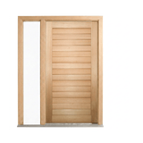 Solid Meranti Horizontal Plank Door 2040mm – Supplied & Installed