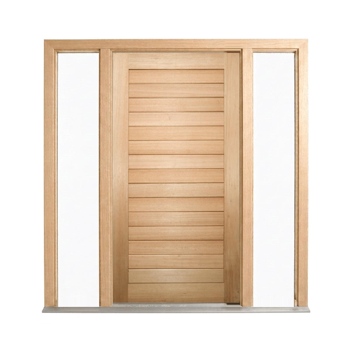 Solid Meranti Horizontal Plank Door 2040mm – Supplied & Installed