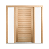 Solid Meranti Horizontal Plank Door 2040mm – Supplied & Installed