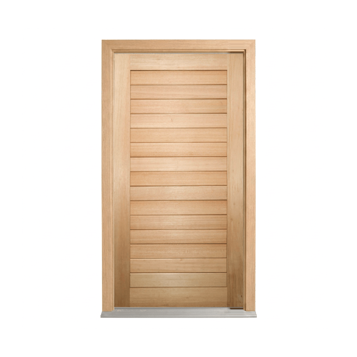 Solid Meranti Horizontal Plank Door 2040mm – Supplied & Installed