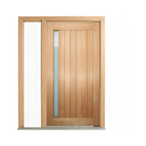 Solid Meranti Vertical Glazed Door 2040mm – Supplied & Installed