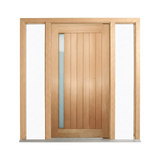 Solid Meranti Vertical Glazed Door 2040mm – Supplied & Installed