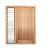 Solid Meranti Vertical Plank Door 2040mm – Supplied & Installed