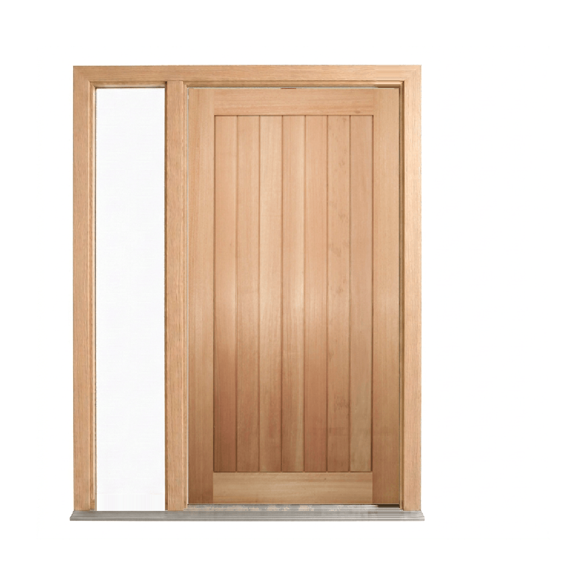 Solid Meranti Vertical Plank Door 2040mm – Supplied & Installed
