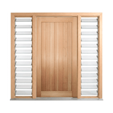 Solid Meranti Vertical Plank Door 2040mm – Supplied & Installed