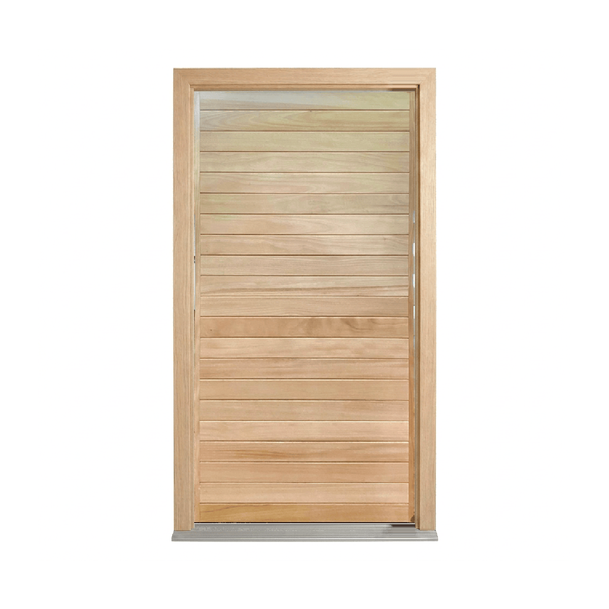 Solid Timber Horizontal Cladding Door WS Wide Style 2040 & 2340mm – Pre-Hung