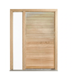 Solid Timber Horizontal Cladding Door WS Wide Style 2040 & 2340mm – Pre-Hung