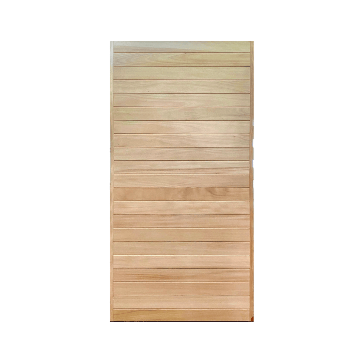 Solid Timber Horizontal Cladding Door WS Wide Style 2040 & 2340mm – Pre-Hung