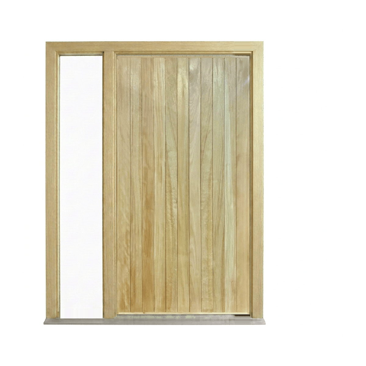 Solid Timber Vertical Cladding Door 2340mm – Supplied & Installed