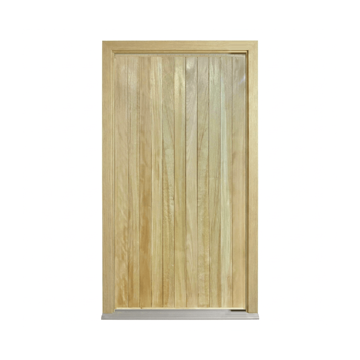 Solid Timber Vertical Cladding Door 2340mm – Supplied & Installed