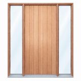 Solid Vertical Plank Pre hung options 2040/2340 - Just Doors QLD