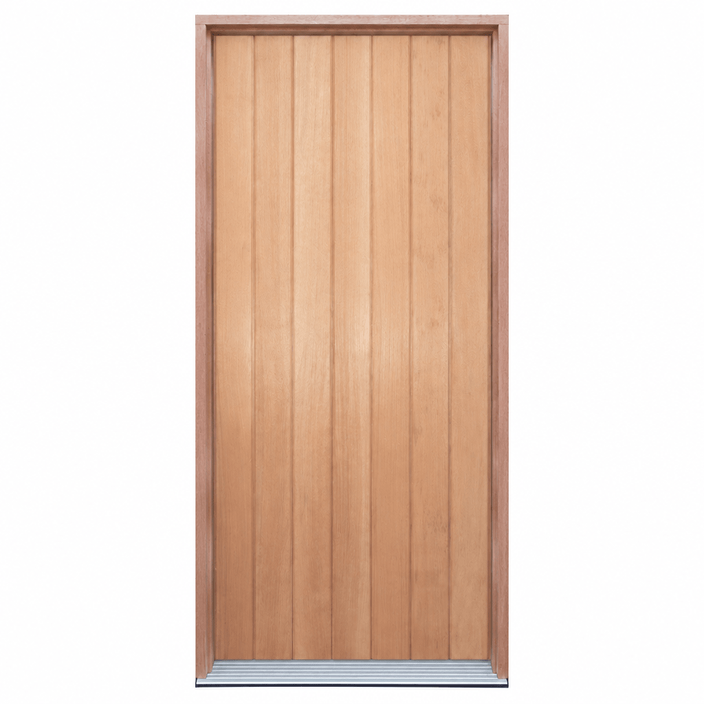 Solid Vertical Plank Pre hung options 2040/2340 - Just Doors QLD
