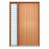 Solid Vertical Plank Pre hung options 2040/2340 - Just Doors QLD