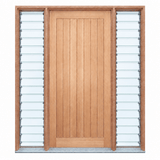 Solid Vertical Plank- Rail & Stile- Pre hung options 2040/2340 - Just Doors QLD