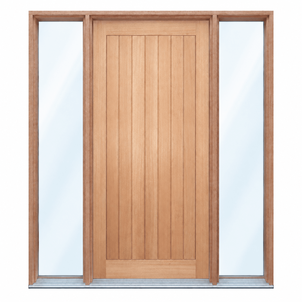Solid Vertical Plank- Rail & Stile- Pre hung options 2040/2340 - Just Doors QLD