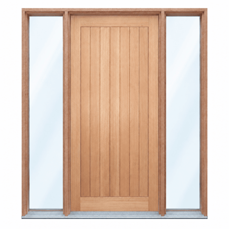 Solid Vertical Plank- Rail & Stile- Pre hung options 2040/2340 - Just Doors QLD