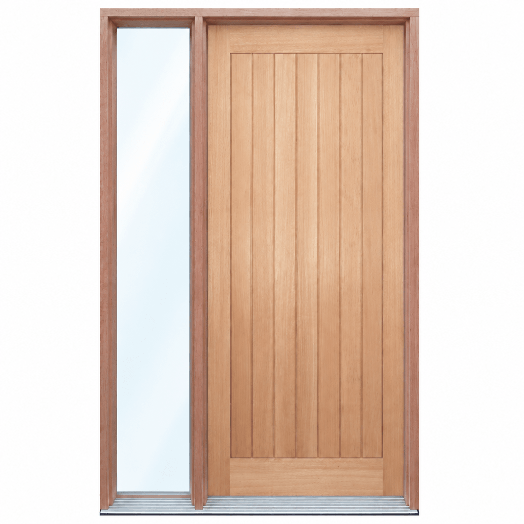 Solid Vertical Plank- Rail & Stile- Pre hung options 2040/2340 - Just Doors QLD