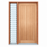 Solid Vertical Plank- Rail & Stile- Pre hung options 2040/2340 - Just Doors QLD