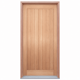 Solid Vertical Plank- Rail & Stile- Pre hung options 2040/2340 - Just Doors QLD