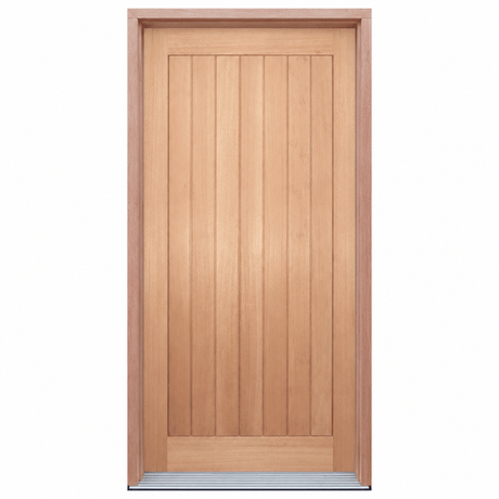 Solid Vertical Plank- Rail & Stile- Pre hung options 2040/2340 - Just Doors QLD
