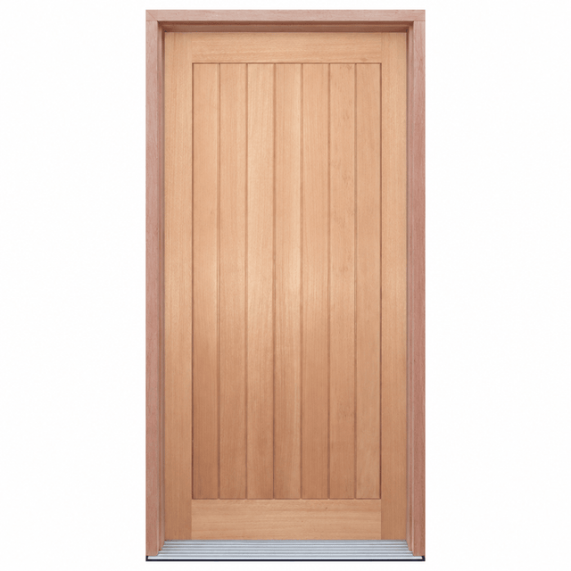 Solid Vertical Plank- Rail & Stile- Pre hung options 2040/2340 - Just Doors QLD