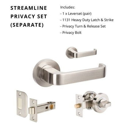 Sreamline - Brushed Nickel - Just Doors QLD