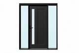 Strata 11T Door in Double Sidelight Frame
