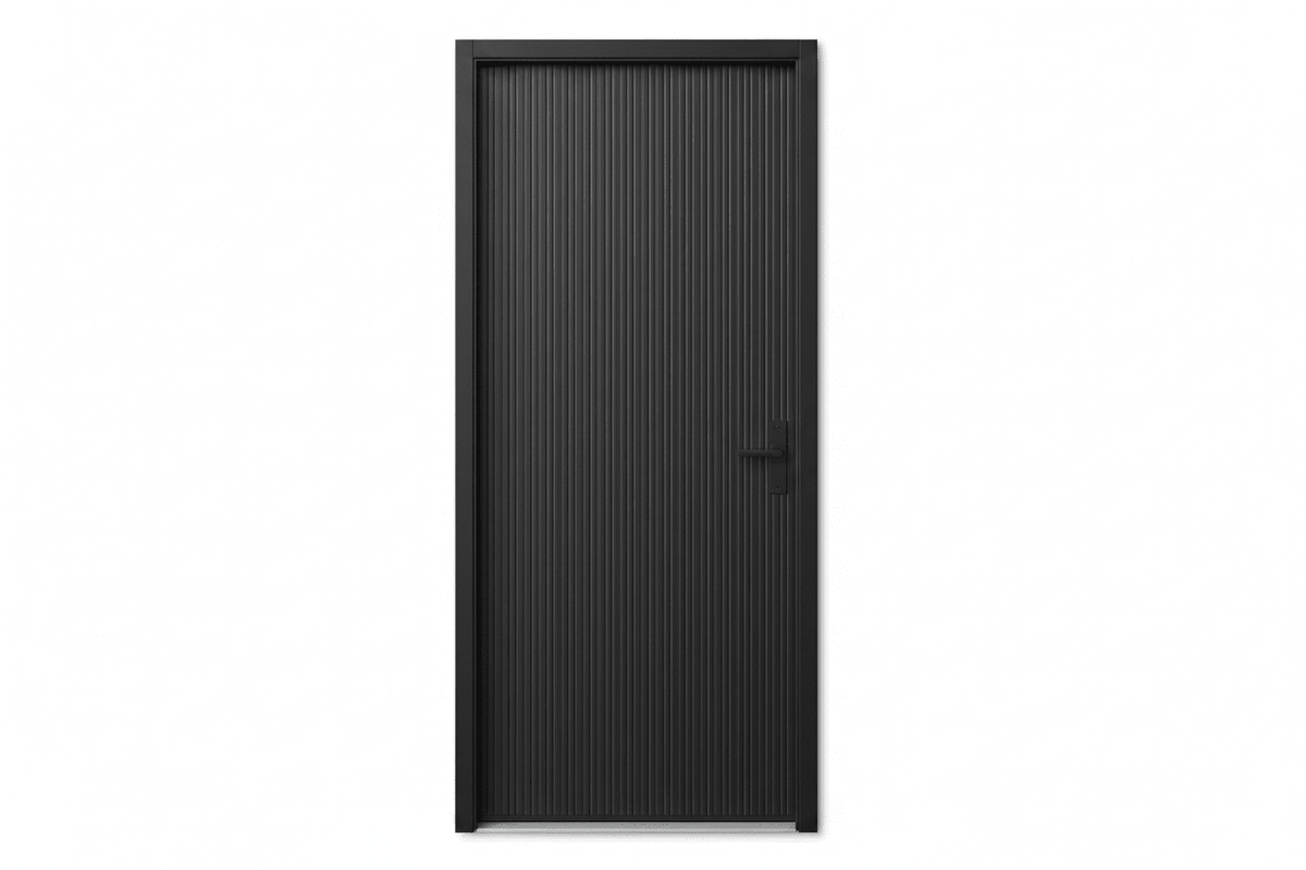 Strata VV50 Batten 25mm Aluminium Pre Hung Door — 2340 Height - Just Doors QLD