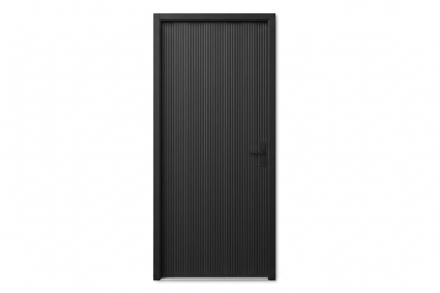 Strata VV50 Batten 25mm Aluminium Pre Hung Door — 2340 Height - Just Doors QLD