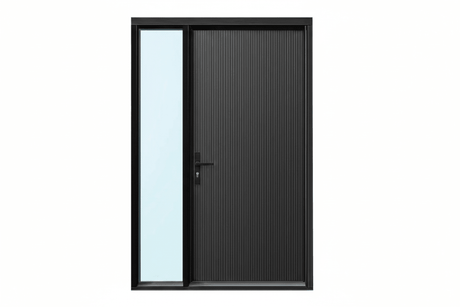 Strata VV50 Batten 25mm Aluminium Pre Hung Door — 2340 Height - Just Doors QLD