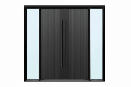 Strata VV51 Batten 25mm With Style Aluminium Pre Hung Door — 2340 Height - Just Doors QLD