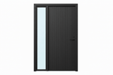 Strata VV51 Batten 25mm With Style Aluminium Pre Hung Door — 2340 Height - Just Doors QLD