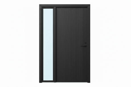 Strata VV51 Batten 25mm With Style Aluminium Pre Hung Door — 2340 Height - Just Doors QLD