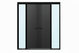 Strata VV51 Batten 25mm With Style Aluminium Pre Hung Door — 2340 Height - Just Doors QLD