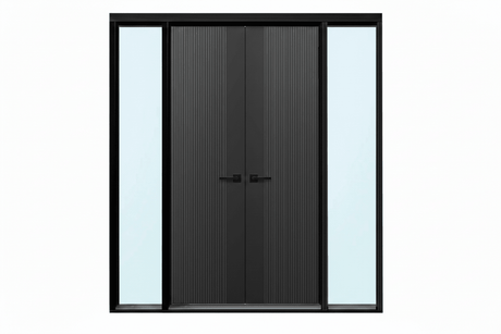 Strata VV51 Batten 25mm With Style Aluminium Pre Hung Door — 2340 Height - Just Doors QLD