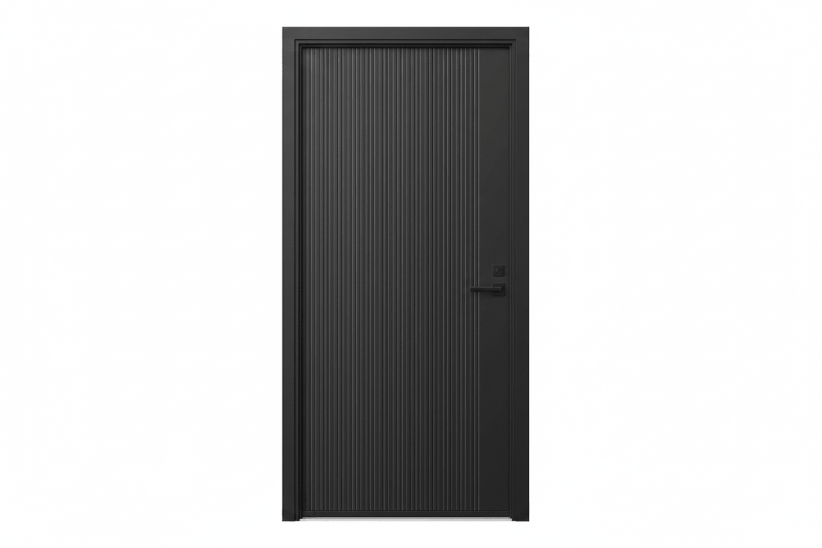 Strata VV51 Batten 25mm With Style Aluminium Pre Hung Door — 2340 Height - Just Doors QLD