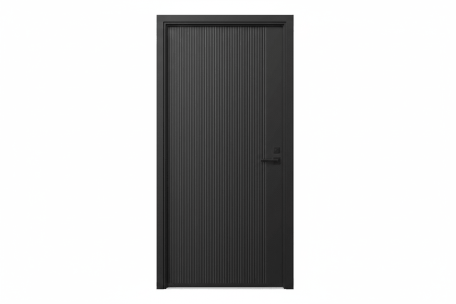 Strata VV51 Batten 25mm With Style Aluminium Pre Hung Door — 2340 Height - Just Doors QLD