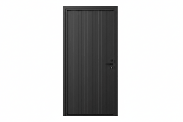Strata VV52 Batten 40mm Aluminium Pre Hung Door — 2340 Height - Just Doors QLD